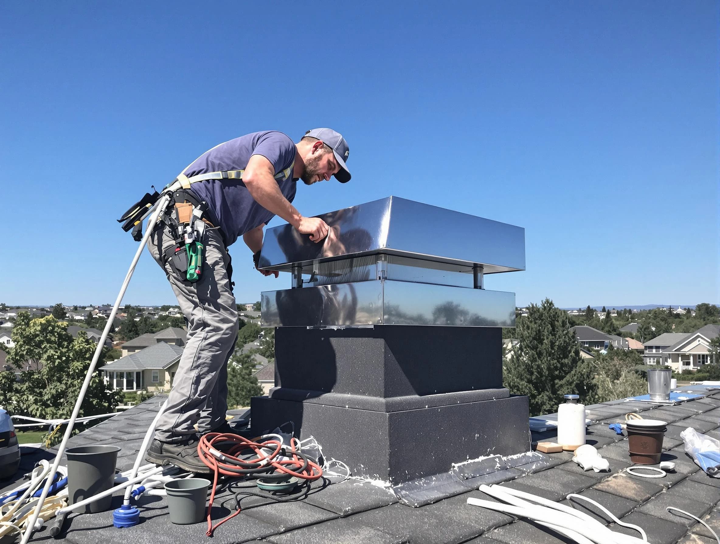 Chimney Cap Services service in Burlington, MA